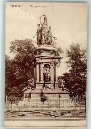 Hannover 1913 Kriegerdenkmal