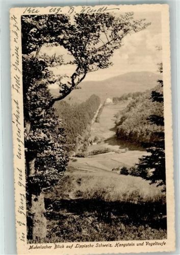 Horn-Bad Meinberg Blick auf Lippische Schweiz Vogeltaufe