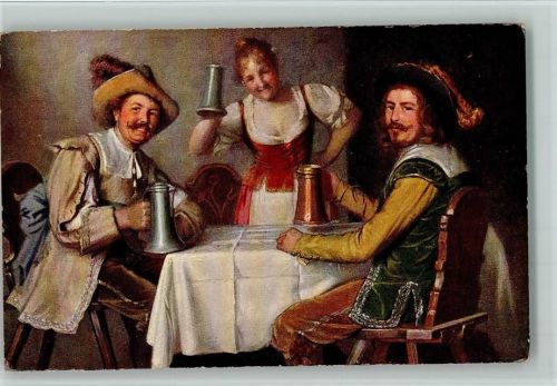 TSN Serie 795 - Im Gasthaus Wein trinken - Zinkbecher