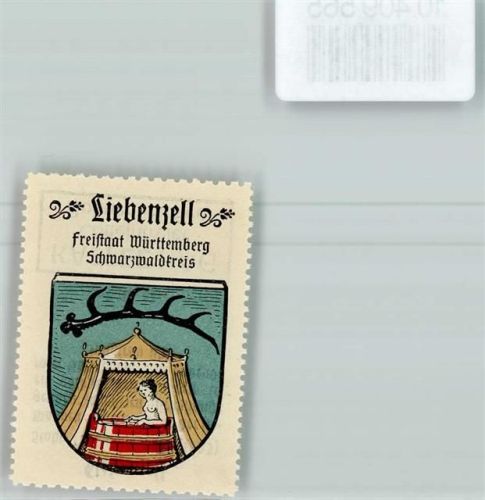 Bad Liebenzell Vignette Wappen Kaffee Hag ca 1920-1940