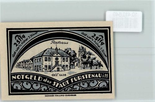 Fürstenau Notgeld Rathaus