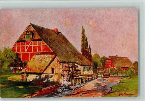 Verlag A.S.-M. & S. No 728 - Wassermühle AK