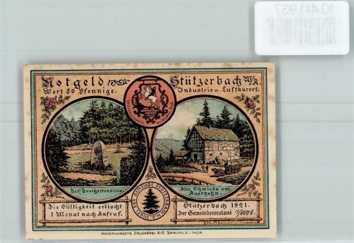 Stützerbach Notgeld