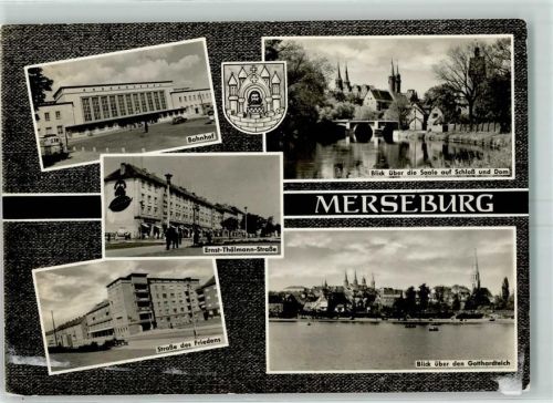Merseburg Bahnhof Ernst-Thälmann-Straße Straße des Friedens Gotthardteich