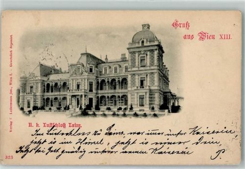 Wien 1899 k.k. Lustschloss Lainz