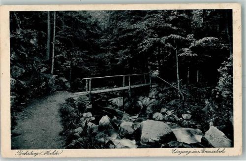 Rochsburg Mulde Brücke Felsbrocken