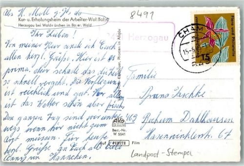 Herzogau Landpoststempel
