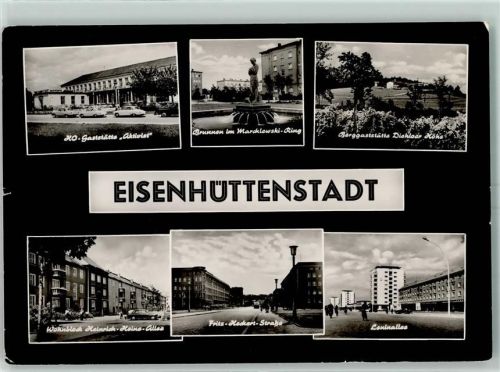 Eisenhüttenstadt Gasthaus Aktivist Leninallee Marchlowski Ring Brunnen