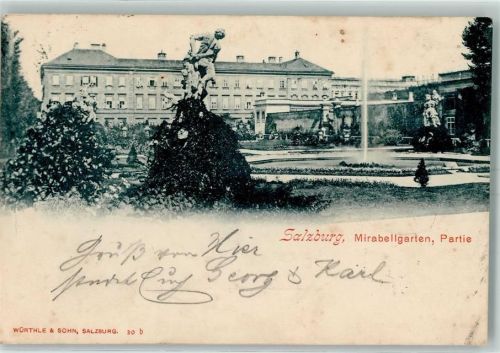 Salzburg 1903 Mirabellengarten