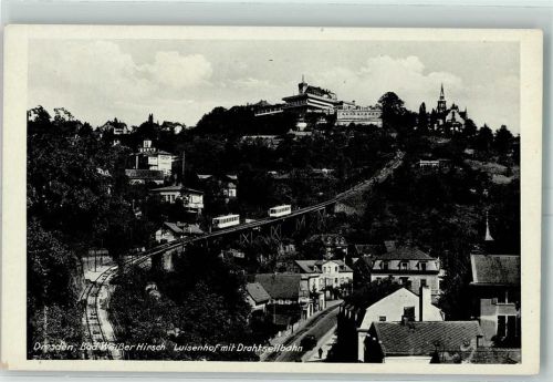 Dresden OT Weißer Hirsch Gasthaus Luisenhof Drahtseilbahn