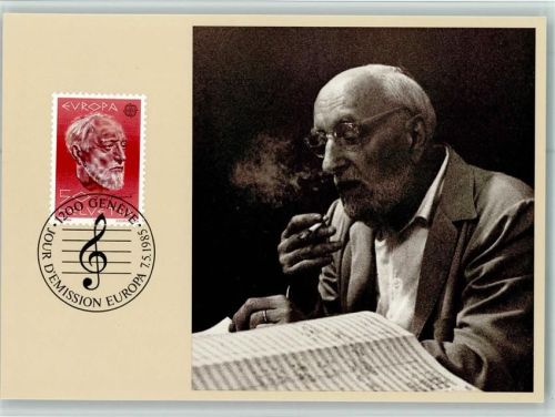 Ernest Ansermet - u. Sonderstempel Jour d Emmission Europa 7.5.1985