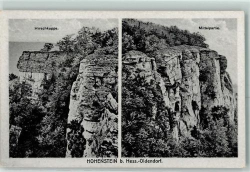 Hessisch Oldendorf Hirschkuppe Mittelpartie Hohenstein