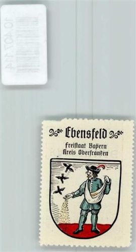 Ebensfeld Vignette Wappen Kaffee Hag 1920-1940