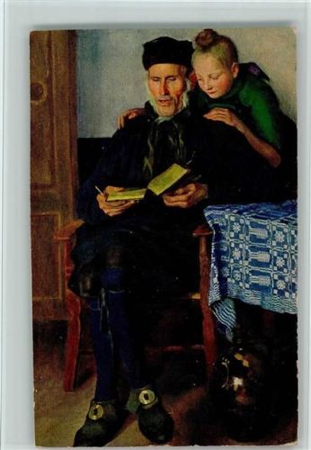 Großvater und Enkel - Verlag Seemann Nr. 163 AK