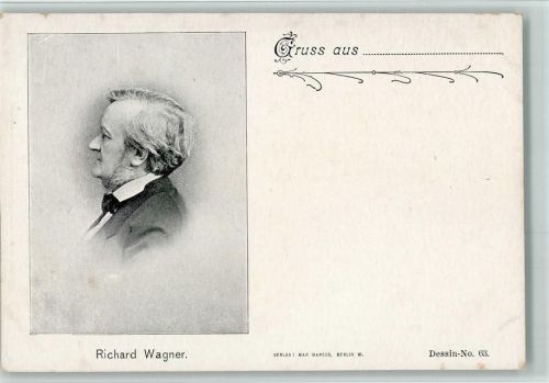 1898 Richard Wagner - Verlag Max Marcus Nr. 63 AK