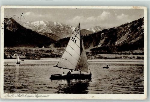 Rottach-Egern Segelboot am Tegernsee