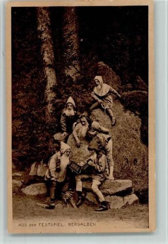 Wunsiedel aus dem Festspiel Bergalben - Bergfestspiel "Die Losburg" Zwerge AK