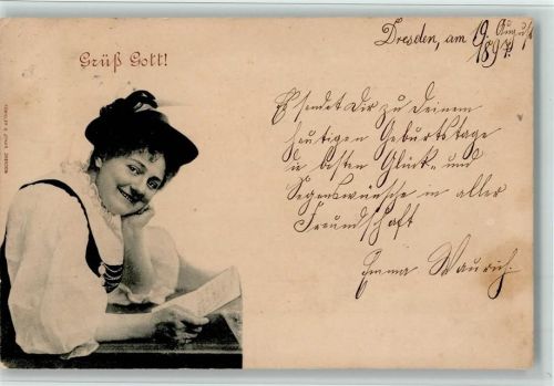 Grüß Gott - 1897 Verlag Römmler & Jonas AK