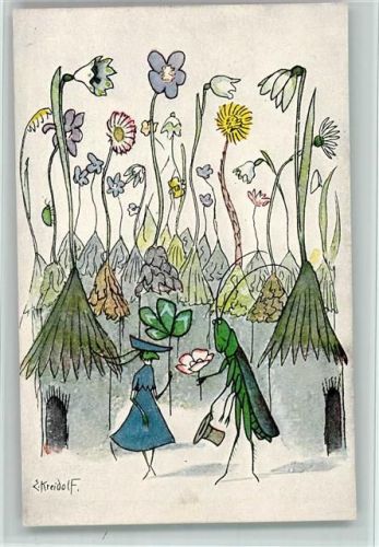 Nr. 205 sign Kreidolf - vermenschlichte Tiere