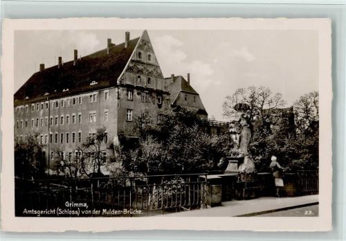O7240 Grimma Amtsgericht - Verlag Trinks & Co Nr. 23 , gute Erhaltung AK Gericht Foto AK