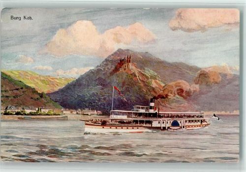 1912 Burg Katz - Köln-Düsseldorfer Rheindampfschiffahrt