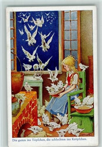 Serie 1472-2 Verlag Oppel & Hess - Aschenputtel, Märchen , gute Erhaltung