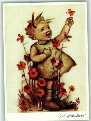 Nr. 5010 - B. Hummel - Verlag Josef Müller - Mohnblumen - gute Erhaltung