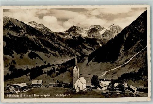 Mittelberg mit Hammerspitze und Schafalpkopf