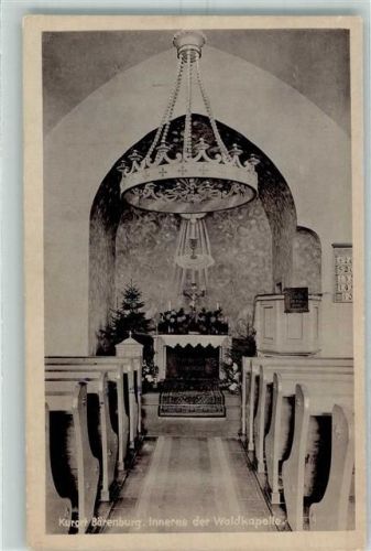 Kurort Bärenburg Inneres der Waldkapelle