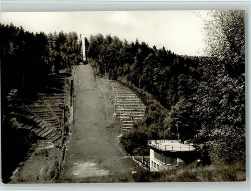 Klingenthal 1974 Große Aschberg-Schanze im Sommer , sehr gute Erhaltung AK