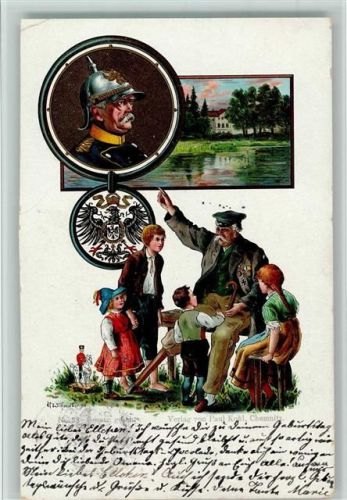 1902 Verlag Paul Kohl - Wappen, Bismarck - Kinder wird die Geschichte von Bismarck erzählt AK
