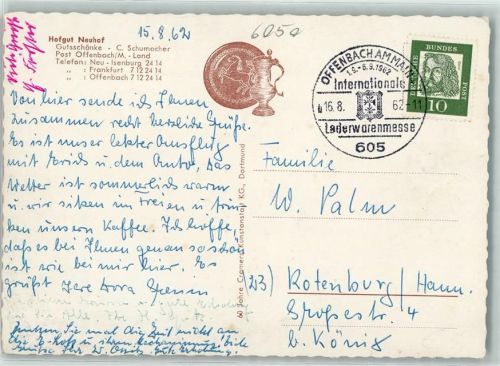 Offenbach Internationale Lederwarenmesse 01. - 06. September 1962