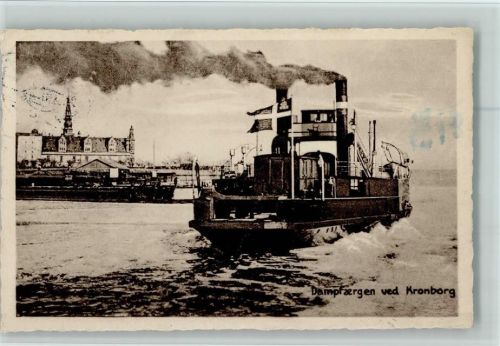 1927 Dampferfärgen ved Kronborg - Fähre AK