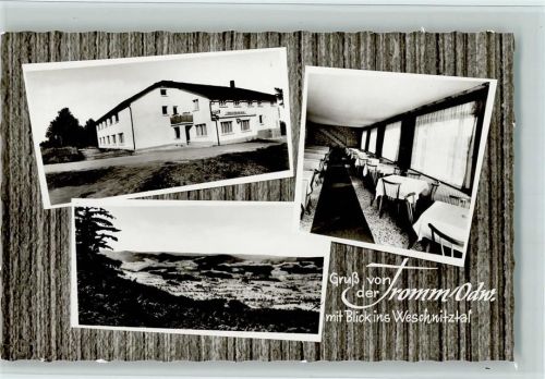 Tromm 1967 Gasthaus "Felsenkeller" mit Innenansicht AK
