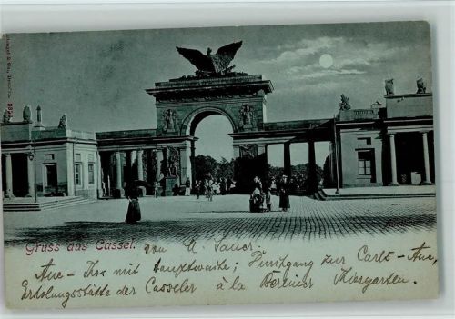 Kassel 1897 Gruss aus - Mondschein Stengel 3352 AK