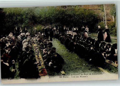 1913 Erntedankfest - Le Festin - 1500 personnes au Pays de Cornouaille - Bretagne