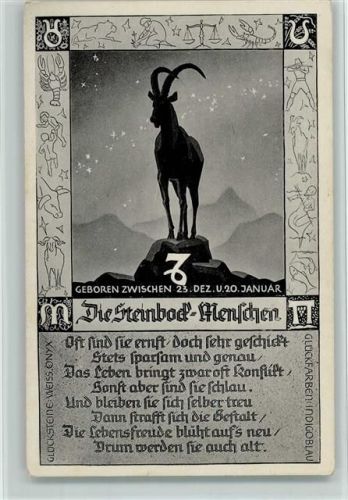 Die Steinbock Menschen AK