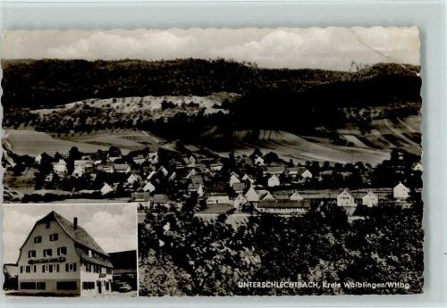 Schlechtbach Gesamtansicht Gasthof Metzgerei Zur Sonne 2-Bildaufnahme Unterschlechtbach