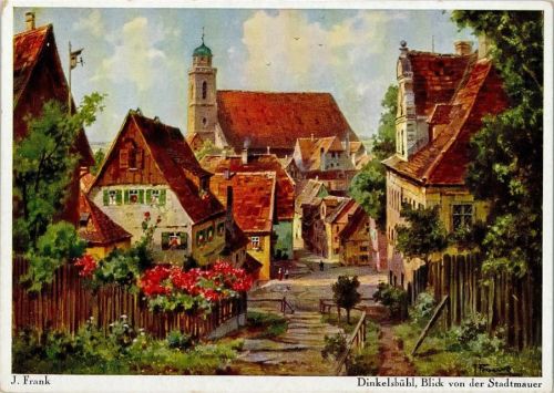 Dinkelsbühl sign J. Frank - AK