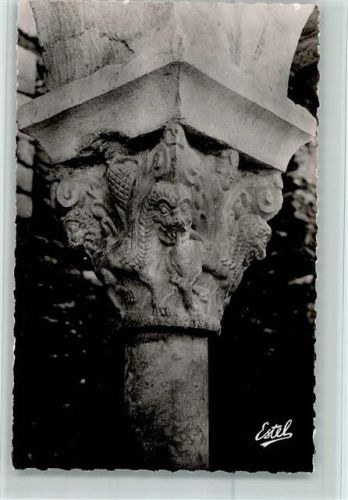 Prades Nr. 5821 Abbay de St. Michel de Cuxa-Prades, Skulpturen - AK Gute Erhaltung