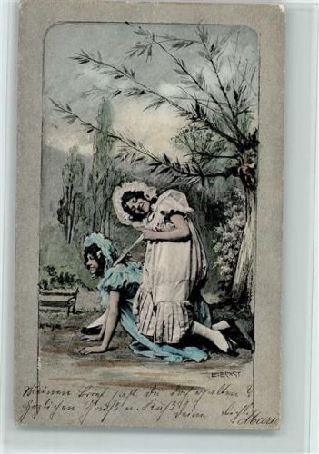 1903 sign E. Ernst - Spiele, huckepackreiten , gute Erhaltung AK