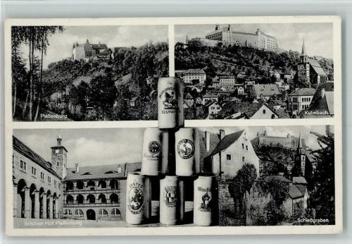 Kulmbach Plaßenburg Schöner Hof Schießgraben Bierkrüge