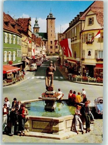 Bad Mergentheim Marktbrunnen Mörike Haus