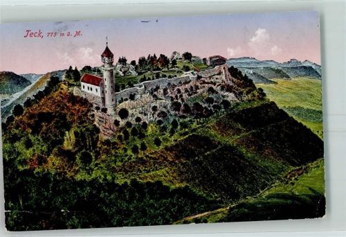73277 W7311 Teck , Teck Gebrauchsspuren Burg Teck