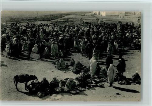 Tetuan Vista del Zoco - Marktszene, sehr gute Erhaltung