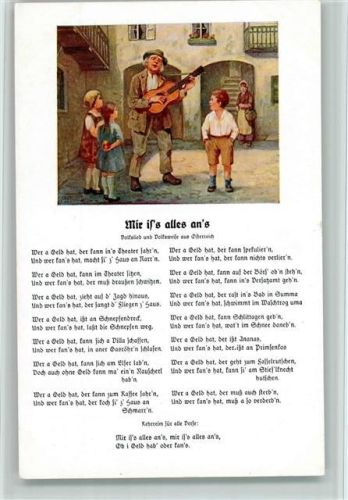Bunte Reihe 236 - Volkslied - Straßenmusikant , gute Erhaltung