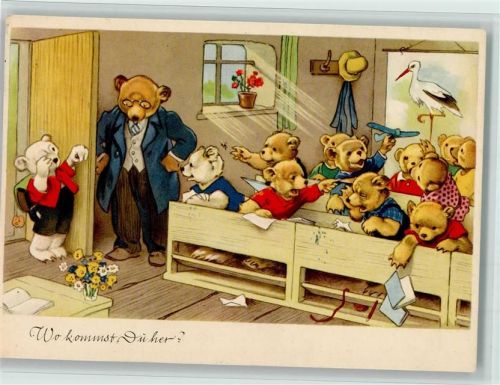 1958 Serie - Nr. 5546 Bärenschule AK
