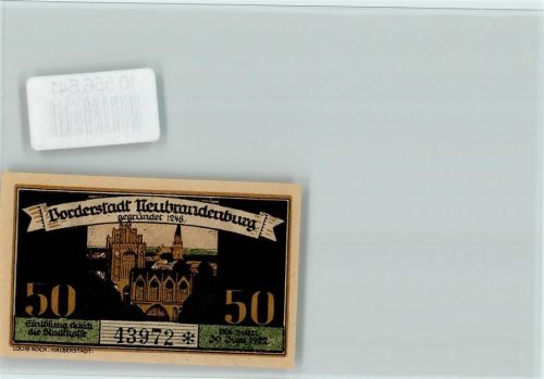 Neubrandenburg Notgeld 1922