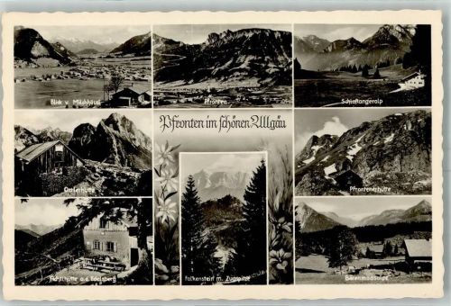 Pfronten Schloßangeralp Ostleralp Fichtlhütte Pfrontenhütte Bärenmoosalpe Gasthausstempel