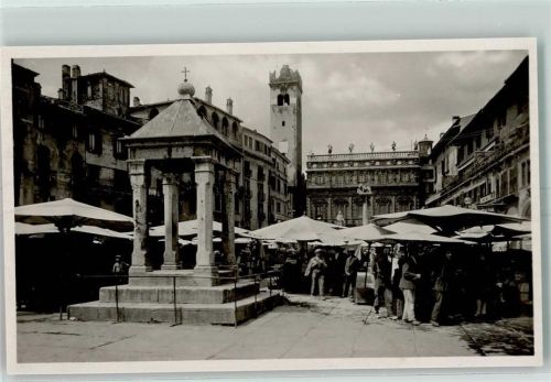 Verona Piazza delle Erbe Marktszene